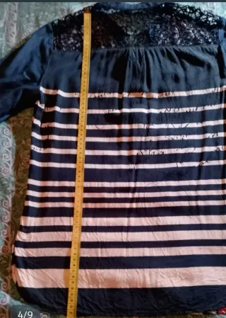 Blusita Desigual Talla S Rayas Flores