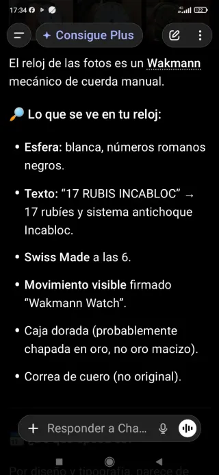 Reloj Wakmann Clásico Dorado
