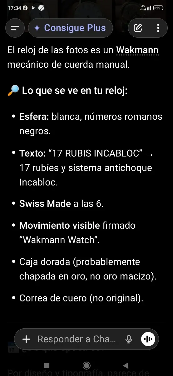 Reloj Wakmann Clásico Dorado