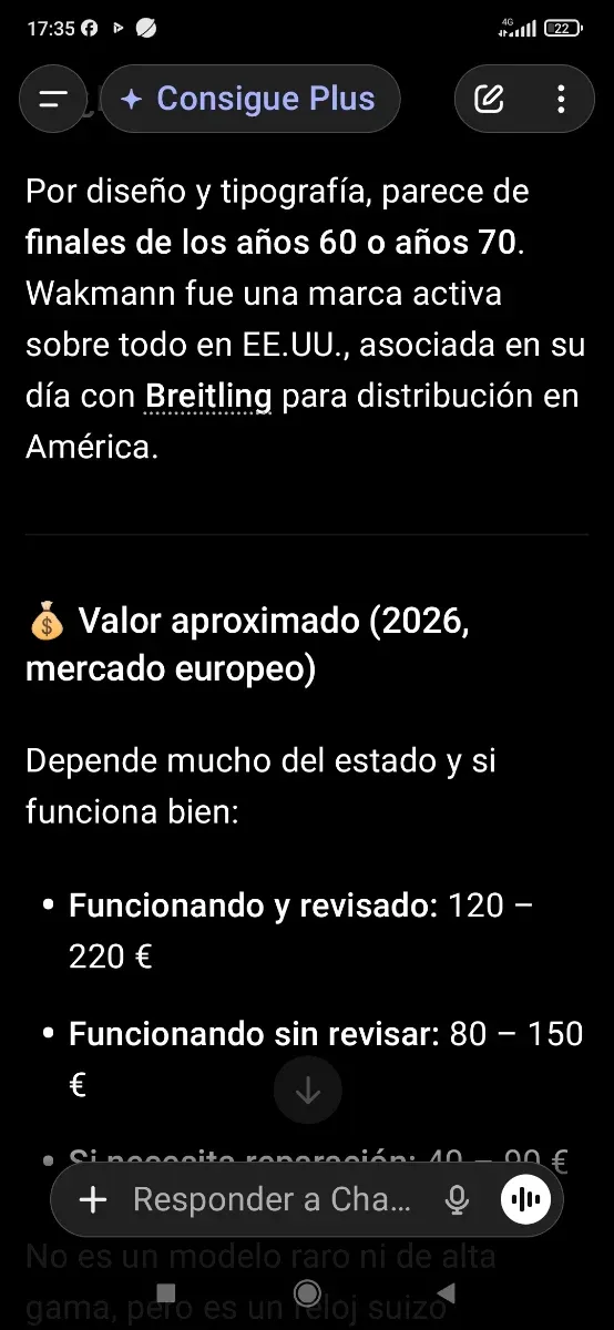 Reloj Wakmann Clásico Dorado