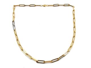 E1802014-13 Cadena Oro 18k con Circonita 30cm