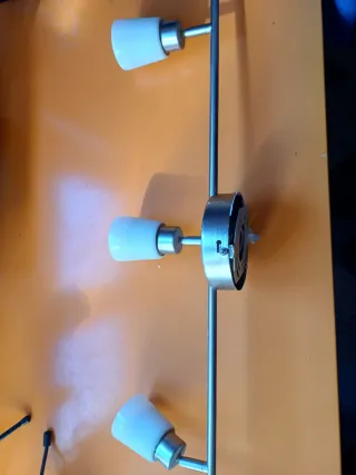 Lámpara de techo LED plateada (2 unidades)