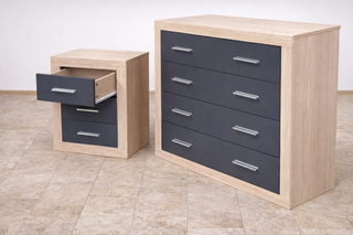 MUEBLES CABECERO + MESITAS + CAJONERAS COMODA