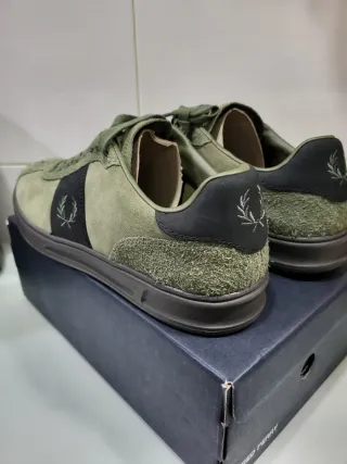 Fred Perry B4 Suede Talla 46 Verde