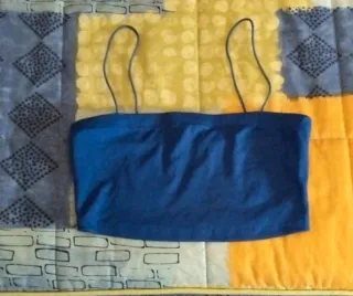 Top mujer tirantes azul