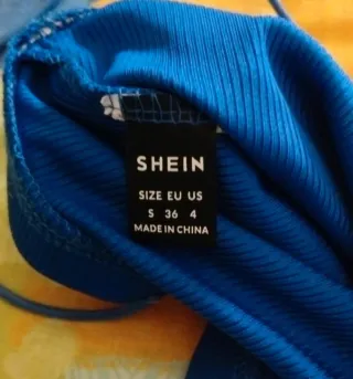 Top mujer tirantes azul