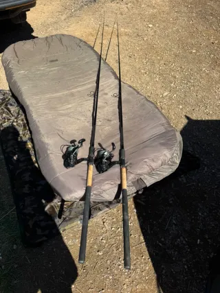 2 Cañas de pesca Feeder