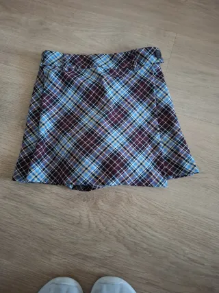 Falda pantalón Zara cuadros