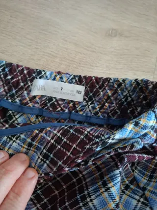 Falda pantalón Zara cuadros