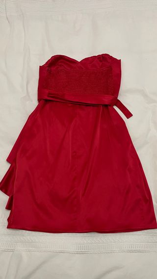 Vestido de cóctel rojo