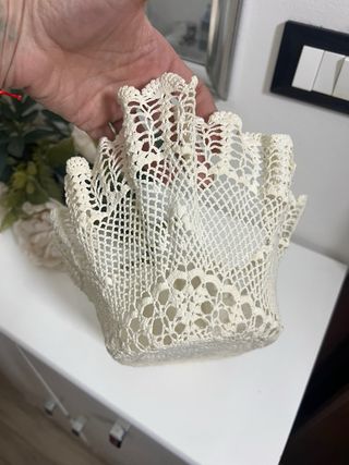 Cesto uncinetto decorativo