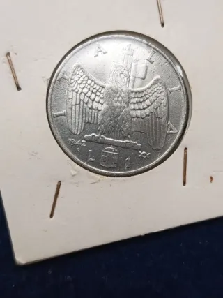 1 Lira Impero 1942 + 5 Lire Regno d'Italia