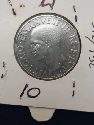 1 Lira Impero 1942 + 5 Lire Regno d'Italia