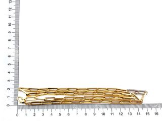 E1802014-14 Cadena Oro 18k Con Circonita 30cm