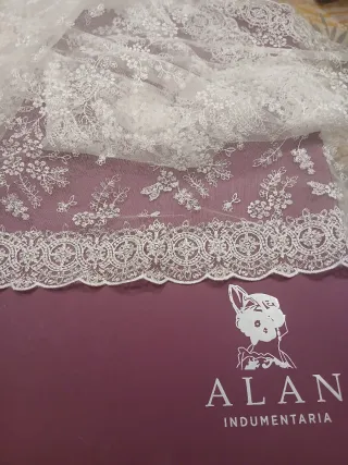 Mantilla Fallera Niña Blanca