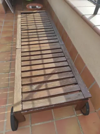 Regalo Tumbona de madera terraza y Macetero palets