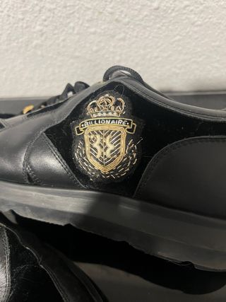 Zapatillas Billionaire Piel y Terciopelo