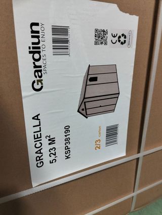 Caseta jardín resina Graciella beige 5,23 m²