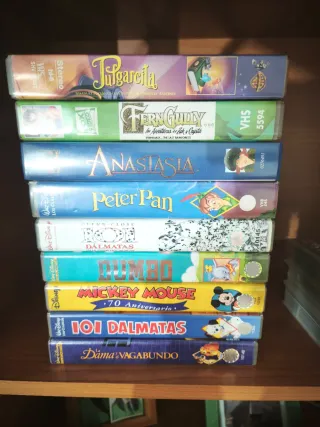 Lote 9 Películas VHS Disney Clásicos