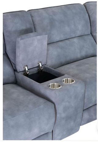 Sofá Rinconera Modular Motorizado Azul