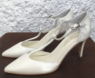 Zapatos de Novia Doriani en Piel Blanco Natural