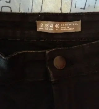 Pantalón vaquero mujer negro