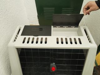 Transportín para perro gris y negro