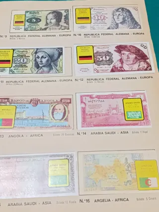 Album Coleccion Billetes del Mundo