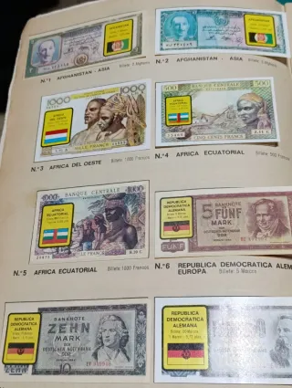 Album Coleccion Billetes del Mundo