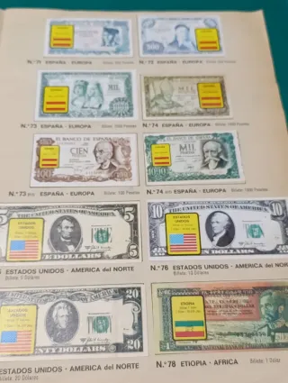 Album Coleccion Billetes del Mundo