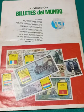 Album Coleccion Billetes del Mundo