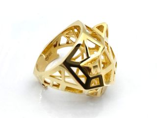 E1803073-74 Anillo Oro 18k Pantera Esmeralda