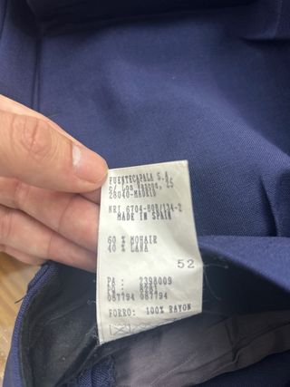 Pantalón de vestir azul