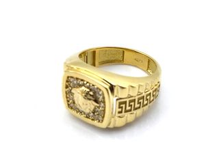 E1801690-6 Anillo Oro 18k con Circonitas