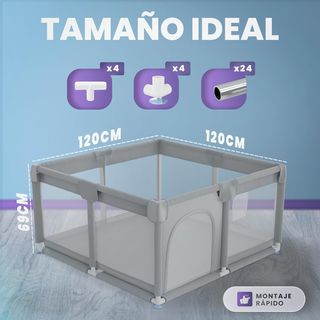 Parque Infantil Bebé 120x120cm