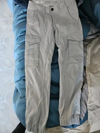 Pantalones Cargo Jack & Jones Blancos 27x32