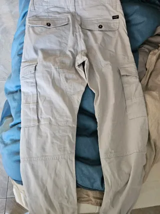 Pantalones Cargo Jack & Jones Blancos 27x32
