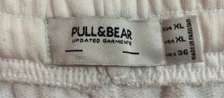 Pantalón Corto Blanco Pull & Bear