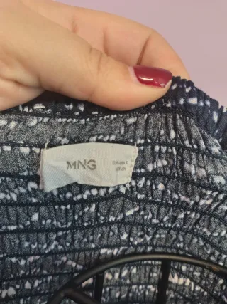 Vestido palabra de honor azul claro y oscuro