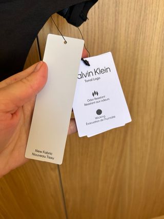 Braguita Tanga Calvin Klein Tiro Alto Negra