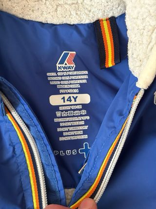 K-Way Jacques Orsetto 2.0 Blu in Pile taglia 14Y