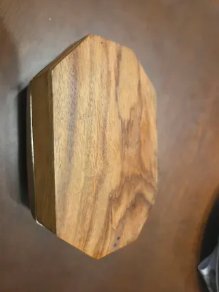 Caja madera tapa metal repujado 13x8x5