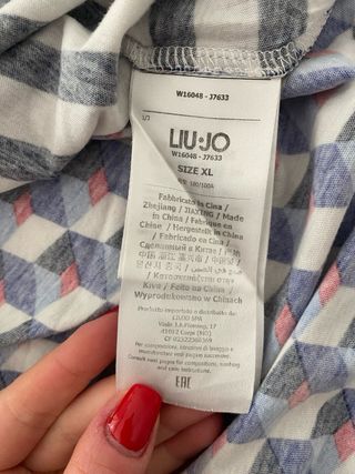 Camiseta Liu Jo rayas con pedrería