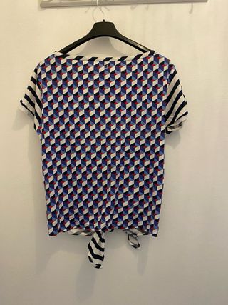 Camiseta Liu Jo rayas con pedrería