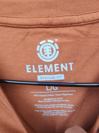 Camiseta Element Manga Corta Marrón