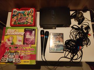 PlayStation 2 Fat Negra + Juegos y Accesorios