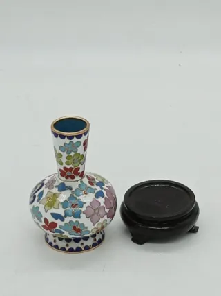 Piccolo Vaso Orientale Cloisonné Fiori