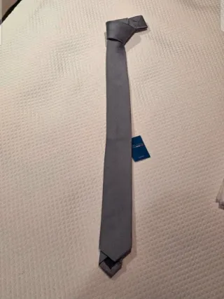 Corbata Italica Seda Gris Estrecha 5cm