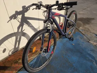 Bicicleta ST 520 Azul/Rosa