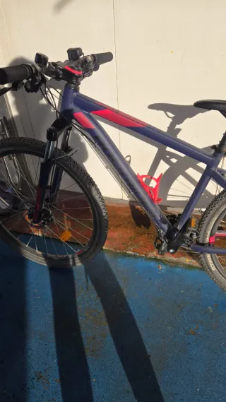 Bicicleta ST 520 Azul/Rosa